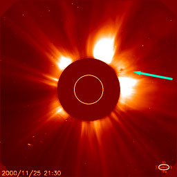 25.11.2000  21:30 The Baby with diameter from 210 000 km